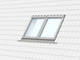 VELUX EBW Integrated Side-by-Side Combination Flashing for Profiled Roofing Material incl. Bearing Beams