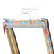 Keylite Pine Centre Pivot Roof Window with Triple Glazing