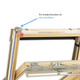 Keylite Pine Centre Pivot Roof Window with Triple Glazing
