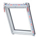 Keylite White PVC Centre Pivot Roof Window with Triple Glazing