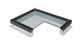 Select Flat Glass Rooflight Fixed Glazed Frame with PVC Kerb - Glazed Frame and Prefabricated PVC Kerb