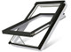 FAKRO FTU-V P5 07 Electric Z-Wave Centre-Pivot Roof Window in White Polyurethane with Anti-burglary Triple glazing 78x140cm