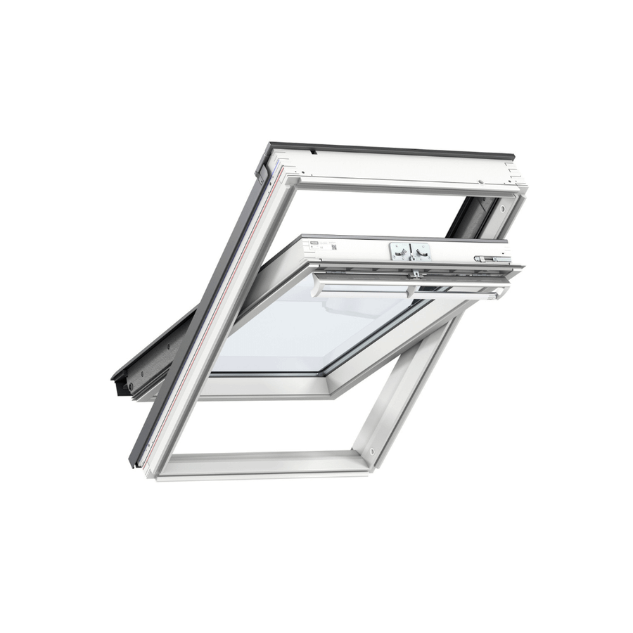 VELUX Centre Pivot Roof Window GGU White Polyurethane