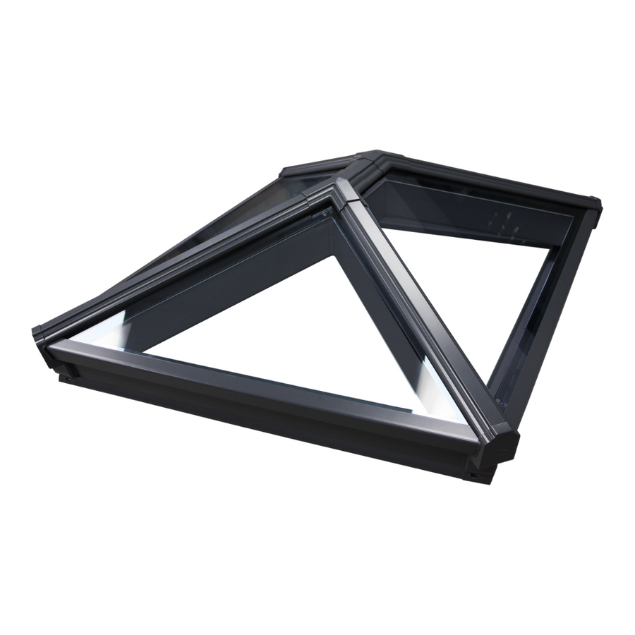 Korniche Roof Lantern with Clear & Grey/Grey 100x250cm