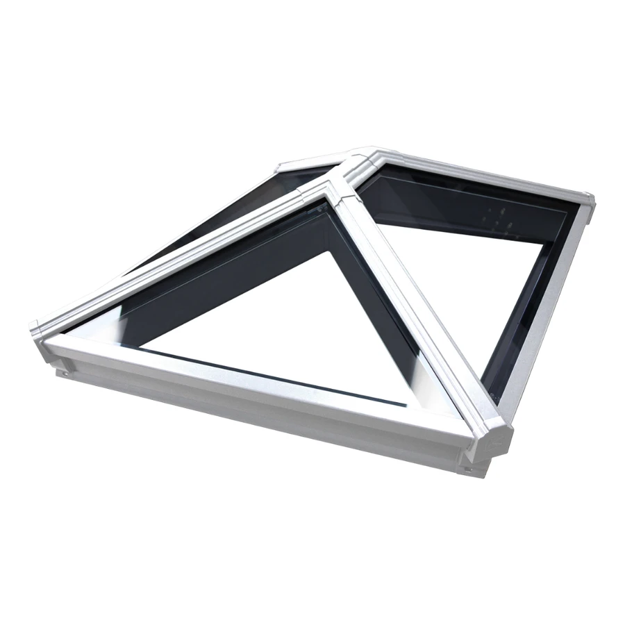 Korniche Roof Lantern with Clear & Grey Ext./White Int. 200x200cm