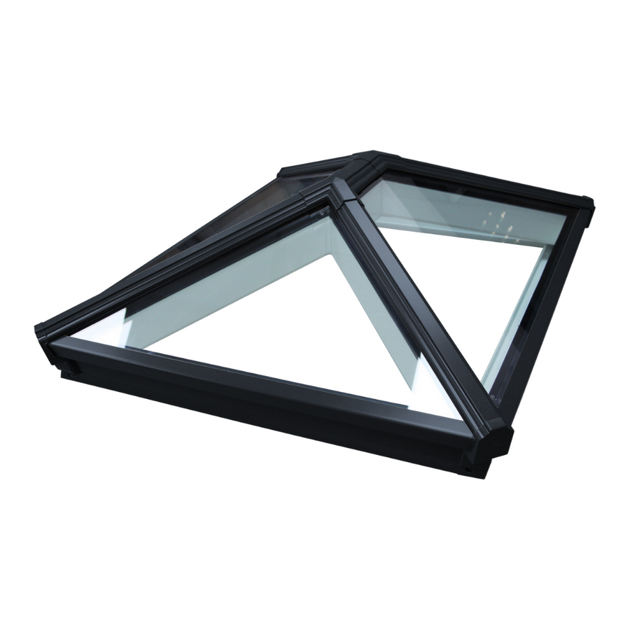 Korniche Roof Lantern with Ambi Blue Tint & Black Ext./White Int. 150x350cm