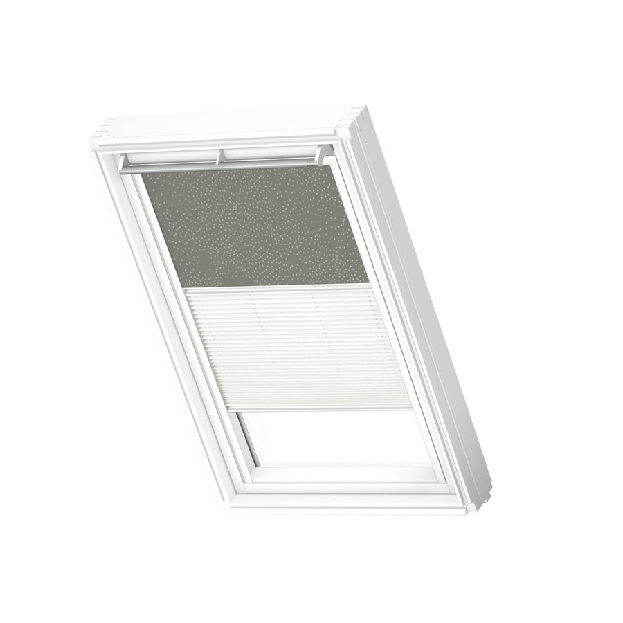 VELUX 4575 Duo blackout Dusty green / white