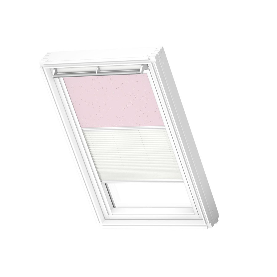 VELUX 4659 Duo blackout Pink stars / white