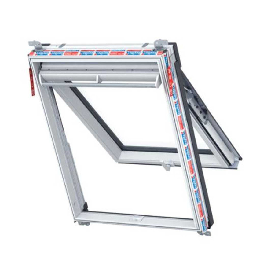 Keylite White PVC Top Hung Roof Window with Hi-Therm Glazing