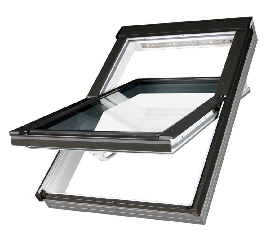 FAKRO White UPVC Centre Pivot Roof Window