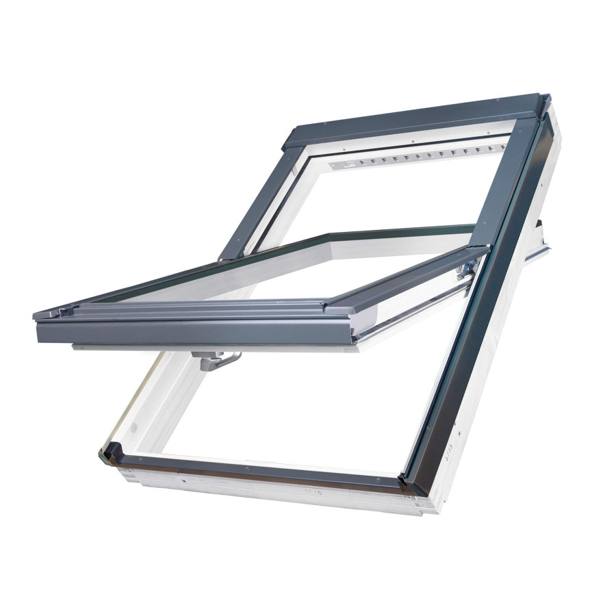 FAKRO White Polyurethane Centre Pivot Roof Window