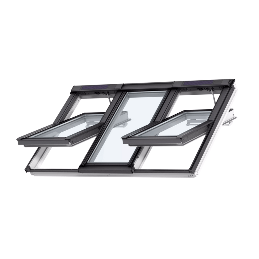VELUX 3in1 GGLS Solar Centre-Pivot Triple Glazing Roof Window