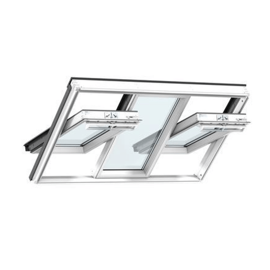 VELUX 3in1 GGLS Manual Centre-Pivot Triple Glazing Roof Window