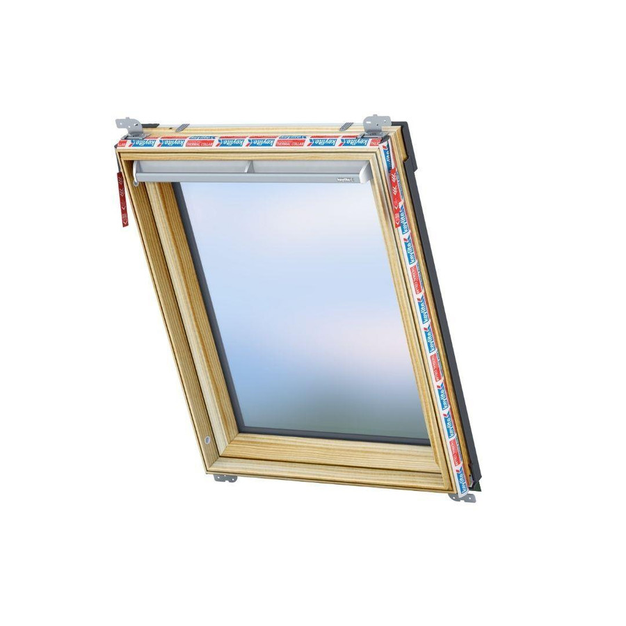 Keylite Pine Centre Pivot Frosted Glass Roof Window with Hi-Therm Glazing