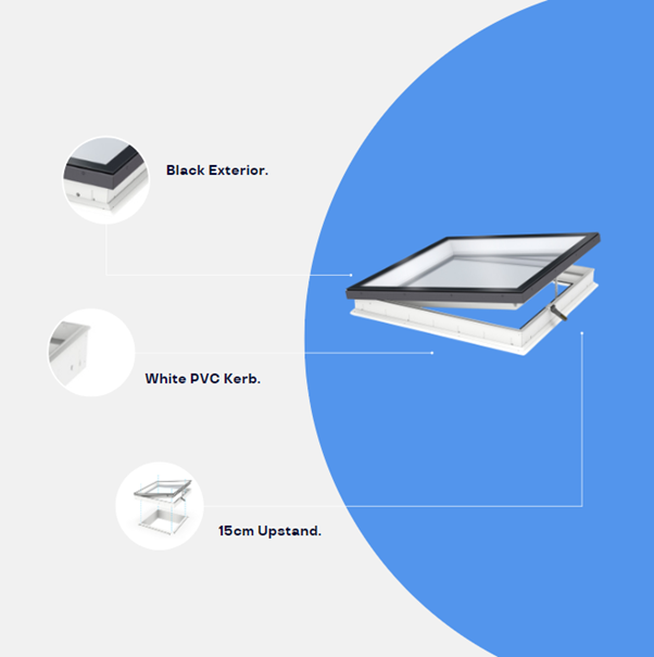 VELUX Flat Glass window features