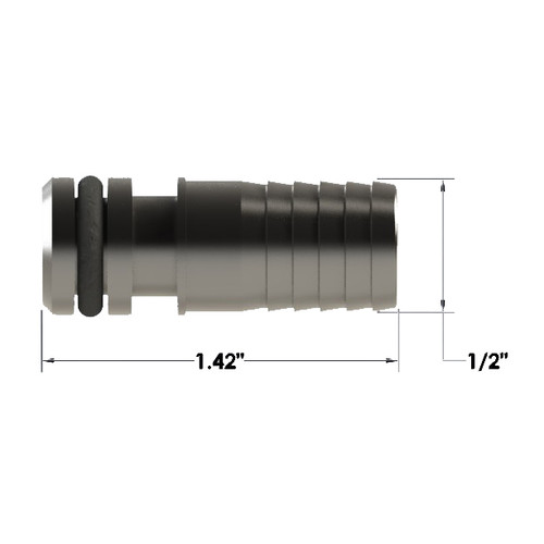 FLOJET 1/2″ STRAGHT OUTLET