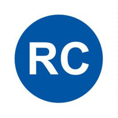 RC CAP BLUE CAP WHITE LETTERS