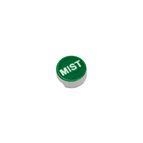 MIST CAP GREEN CAP WHITE LETTE