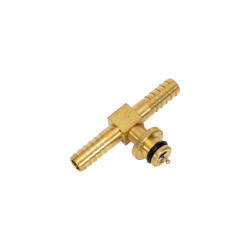 1/4″ BRASS BARB “T” W/CHECK VA