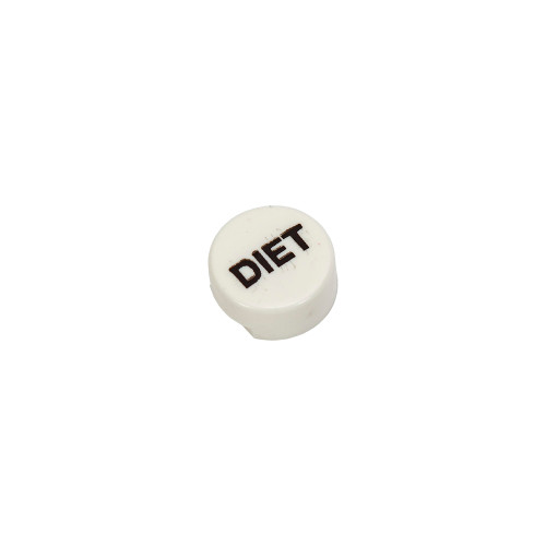 DIET CAP WHITE CAP BLACK LETTE