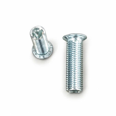 Aluminum M3 x 0.50 Flush Head Studs
