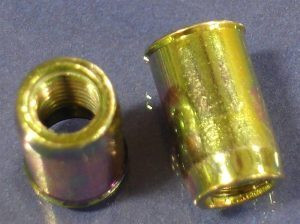 M4 x 0.70 Rivet Nut, Small Flange, Smooth Body