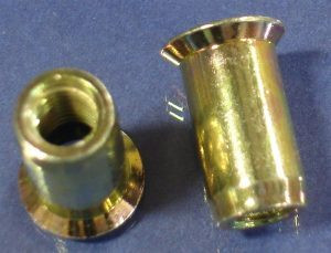 M3 x 0.50 Rivet Nut, Countersink, Smooth Body
