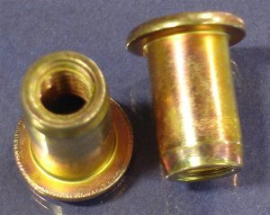 M4 x 0.70 Rivet Nut, Large Flange, Smooth Body