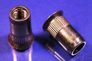 M6 x 1.00 Ribbed Rivet Nut, Countersink
