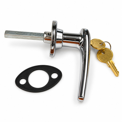Chrome Steel Locking Surface Mount Handle