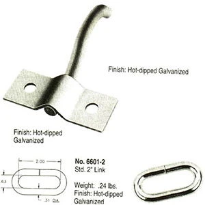 Zinc Hold-Back Post Loops
