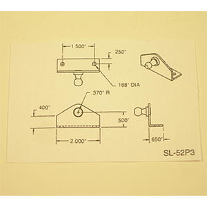 10 mm Zinc Socket Bracket Gas Spring