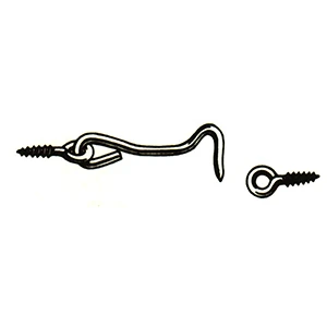 3 Inch Bright Zinc Hook and Eyes