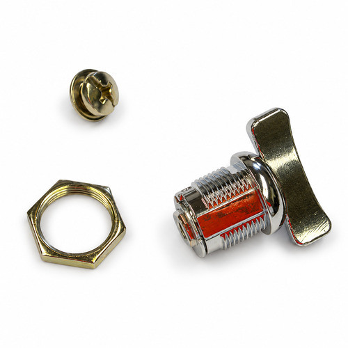 Chrome Zinc Die Cast Latch Quarter Turn Turning Knob and Supplied less cam