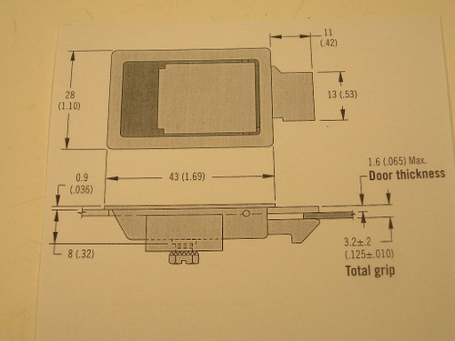 Stainless Steel Blind Mounting Mini Slam Latch