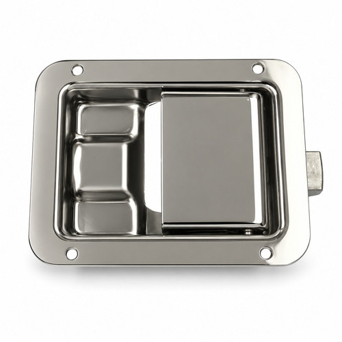 Heavy Duty Stainless Steel Single Point Non Locking Latch with Mounting Holes