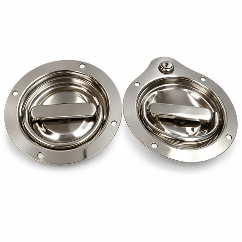 Large Non Locking 2 Point Slamming D Ring Lock without Mounting Holes
