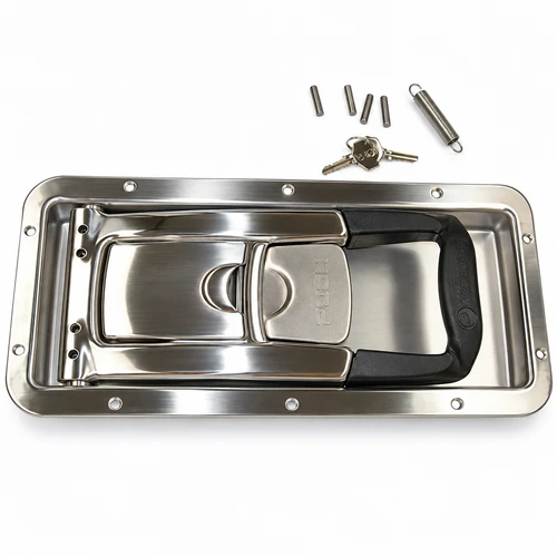 Stainless Steel Furgocar Recessed Door Lock Left Hand Keeper