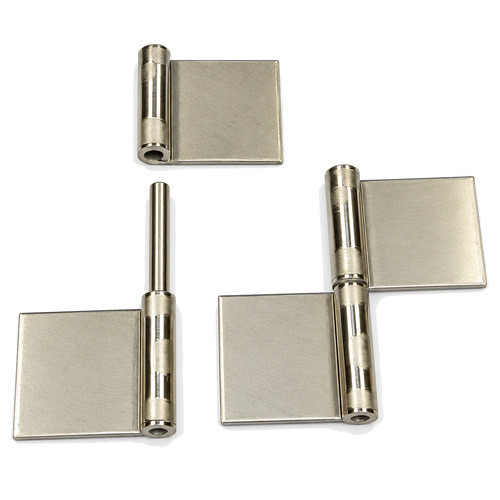Type A 0.075 Inch Gauge 1 1/2 Inch Open Width Stainless Steel Flag Type Hinge