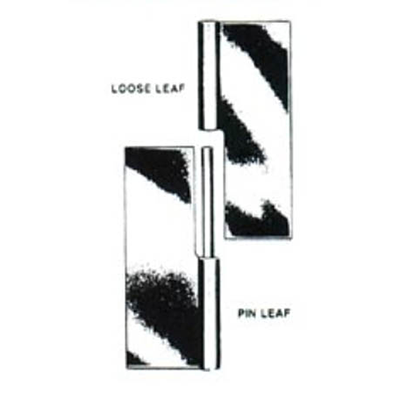 LJ-181624-A Loose Joint Hinges Type A, Steel - 1 1/2 inch - 1 inch, Length - Open Width