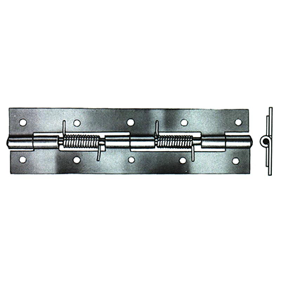 0.060 x 1 1/2" x 5 3/8" x 0.156 Steel Spring Hinge With Holes