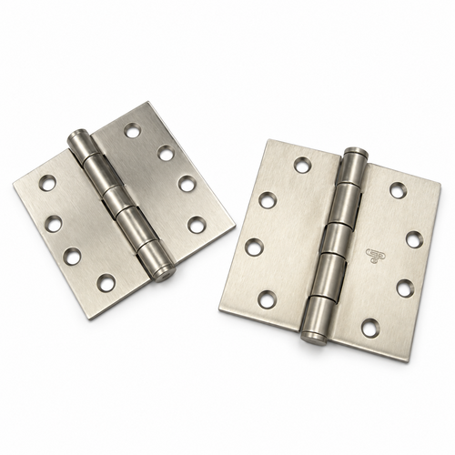 4 x 4 Inch Chrome Steel Standard Weight Full Mortise