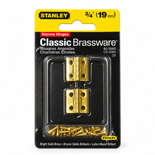 Narrow Hinge Brass