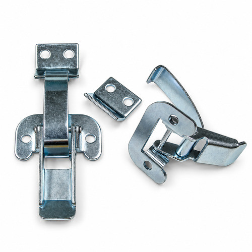 Zinc Plated 801 Series Spring Hook End Non Locking Spring Hook Catch with Holes