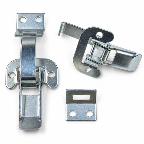 Zinc Plated 4000 Series Spring Hook End Non Locking Spring Hook Catch with Holes