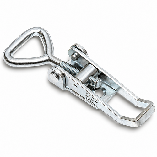 Stainless Steel 701S Non Locking Stamped Loop End Adjustable Over Center Catch with Holes