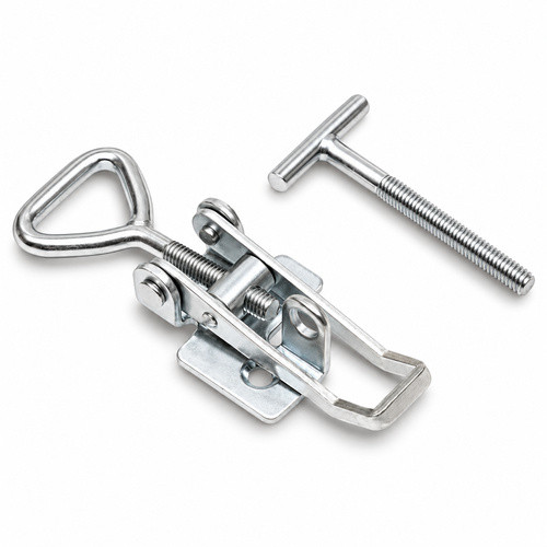 Zinc 701 Locking Stamped Tee End Adjustable Over Center Catch with Holes
