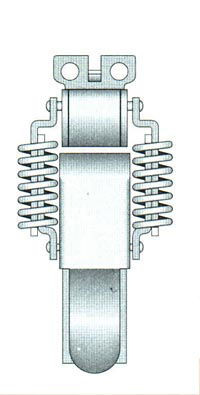 Zinc Plated 207-20649 Series Locking Loop End Compression Spring Catch with Holes