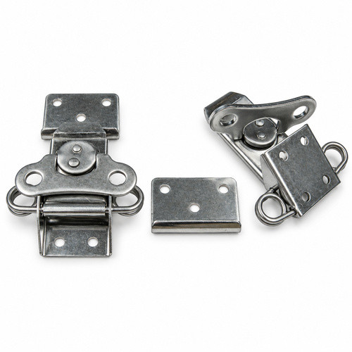 Stainless Steel 2000 Series Non Locking Hook End Wing Turn Catch with Holes