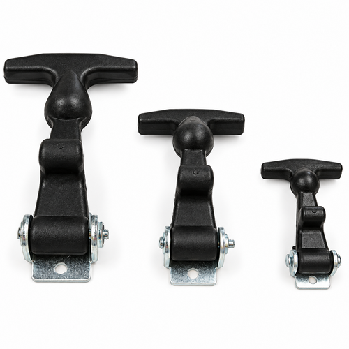 0.17 lbs Zinc Plated Steel Rubber Flexible Hood Latch